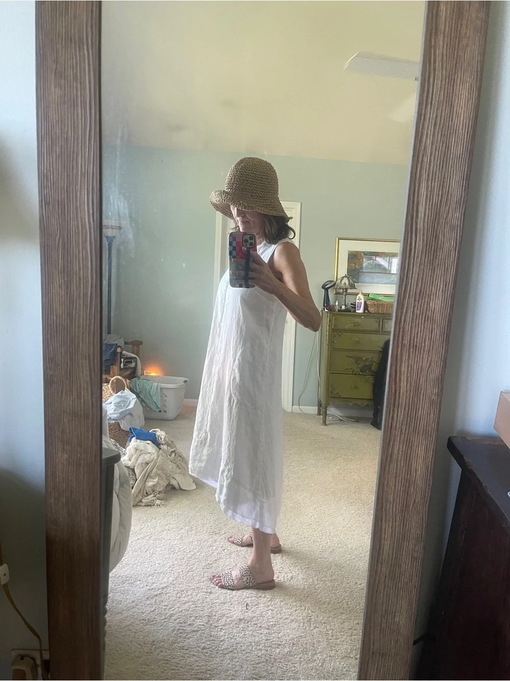 J. Jill White Sleeveless Midi Dress - Picture 8 of 8